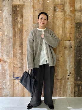 「アイテム（雑貨/ホビー）」を使った、クボさん（レディース・161cm）の秋コーディネート