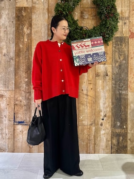 「アイテム（その他雑貨）」を使った、クボさん（レディース・161cm）の秋コーディネート