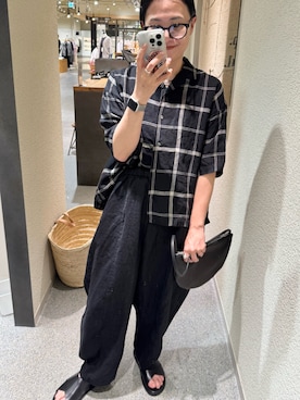 「リネン」｜クボさん（レディース・161cm）の春コーディネート