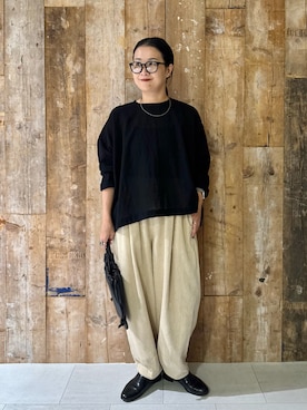 「アイテム（雑貨/ホビー）」を使った、クボさん（レディース・161cm）の秋コーディネート