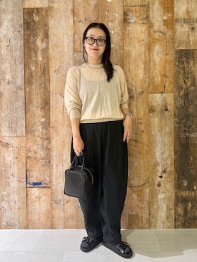 「mormyrus（モルミルス）のアイテム」を使った、クボさん（レディース・161cm）の夏コーディネート