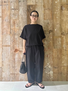 「骨格ナチュラル」｜クボさん（レディース・161cm）の夏コーディネート