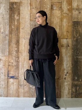 「アイテム（雑貨/ホビー）」を使った、クボさん（レディース・161cm）の秋コーディネート