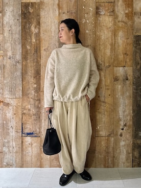 「アイテム（その他トップス）」を使った、クボさん（レディース・161cm）の秋コーディネート