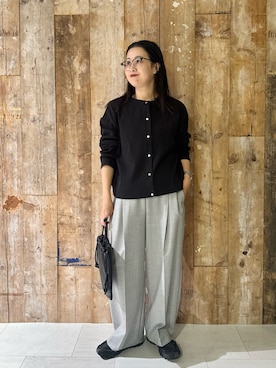 「アイテム（雑貨/ホビー）」を使った、クボさん（レディース・161cm）の秋コーディネート