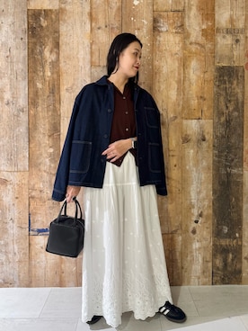 クボさん（骨格ナチュラル・レディース・161cm）の秋コーディネート