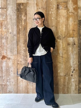 「アイテム（雑貨/ホビー）」を使った、クボさん（レディース・161cm）の秋コーディネート