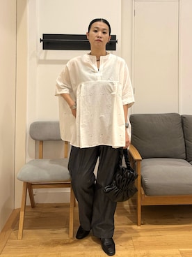 「RODE SKO」｜「アイテム（サンダル）」を使った、クボさん（レディース・161cm）の夏コーディネート