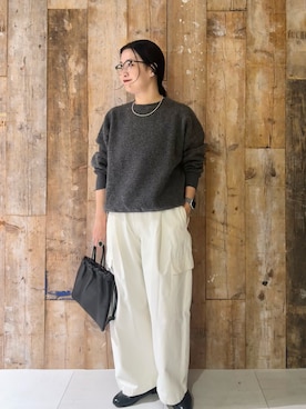 「アイテム（雑貨/ホビー）」を使った、クボさん（レディース・161cm）の秋コーディネート