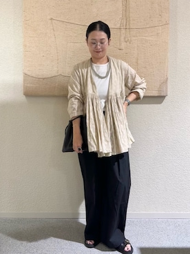 「かぐれ（カグレ）のアイテム」を使った、クボさん（レディース・161cm）の夏コーディネート