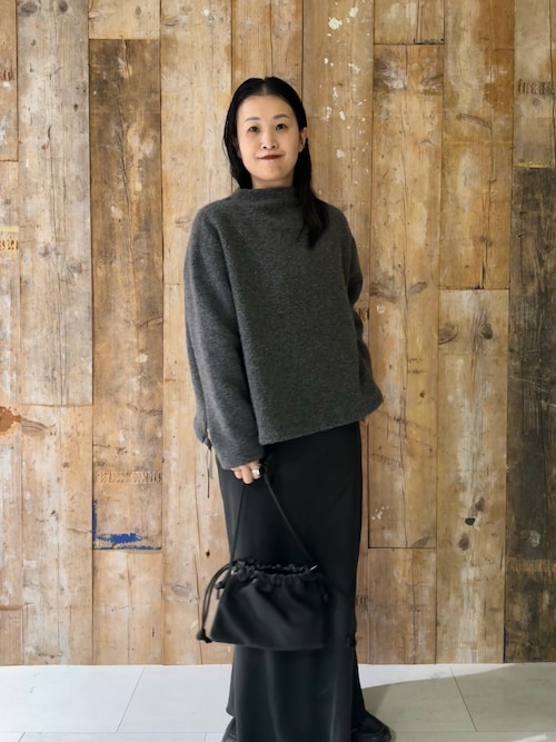 KAGURE かぐれ キュプラスカート チャコール KAGURE かぐれ キュプラスカート チャコール かぐれ スカート