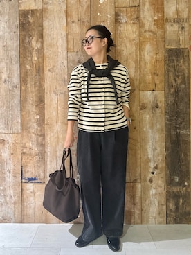 クボさん（骨格ナチュラル・レディース・161cm）の秋コーディネート