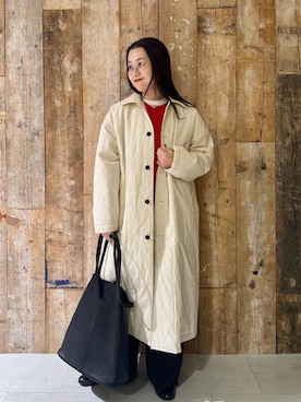 「アイテム（その他アウター）」を使った、クボさん（レディース・161cm）の秋コーディネート