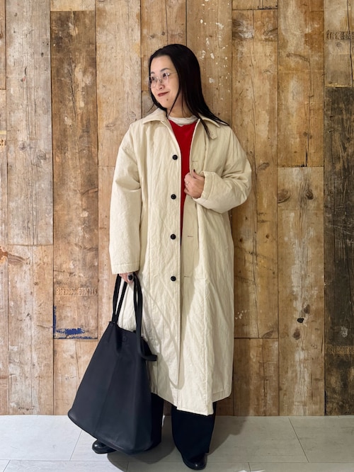 かぐれ ウォッシャブルシルクワイドニット 絹 体型カバー 春秋 毛 赤