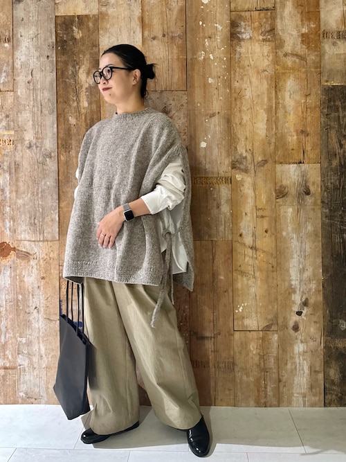 新品　かぐれ　2025　コットンダブルポケットワイドシャツ　トップス　秋冬　長袖 新品 かぐれ 2025 コットンダブルポケットワイドシャツ トップス