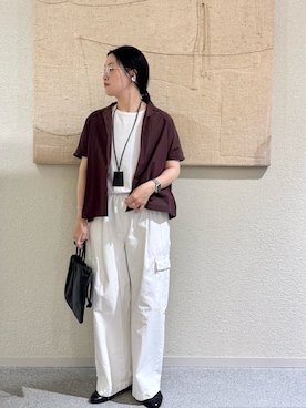 「かぐれ（カグレ）のアイテム」を使った、クボさん（レディース・161cm）の夏コーディネート