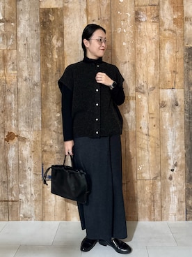 「アイテム（雑貨/ホビー）」を使った、クボさん（レディース・161cm）の秋コーディネート