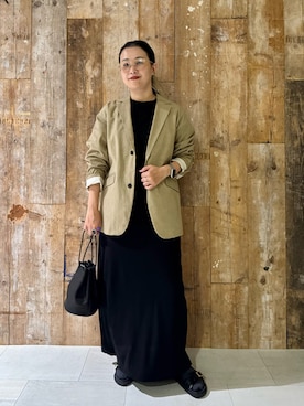 「かぐれ」｜「アイテム（ワンピース/ドレス）」を使った、クボさん（レディース・161cm）の夏コーディネート