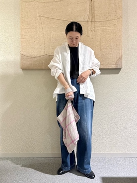 「かぐれ（カグレ）のアイテム」を使った、クボさん（レディース・161cm）の春コーディネート