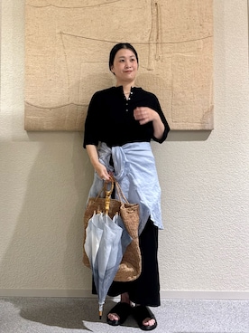 「かぐれ（カグレ）のアイテム」を使った、クボさん（レディース・161cm）の夏コーディネート