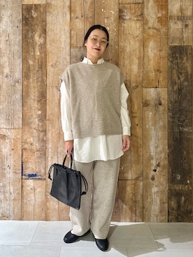 「オトナカジュアル」｜「アイテム（雑貨/ホビー）」を使った、クボさん（レディース・161cm）の冬コーディネート