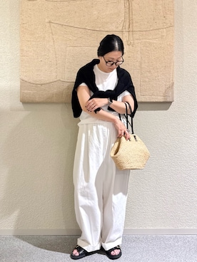 「かぐれ（カグレ）のアイテム」を使った、クボさん（レディース・161cm）の春コーディネート