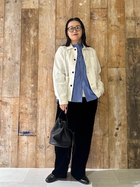 「アイテム（その他雑貨）」を使った、クボさん（レディース・161cm）の冬コーディネート