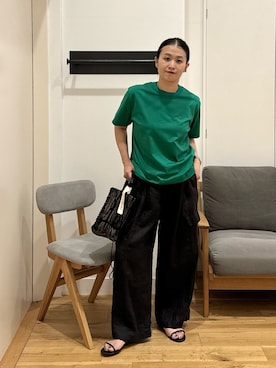 「unify（ユニファイ）のアイテム」を使った、クボさん（レディース・161cm）の夏コーディネート