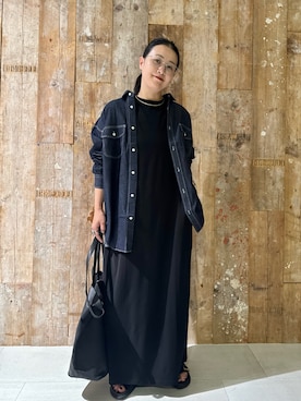 「アイテム（ヘアアクセサリー）」を使った、クボさん（レディース・161cm）の夏コーディネート