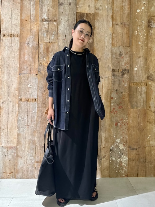 かぐれ 新品 今季 コクーンスリーブスリーブストレートワンピース 2025 2サイズ展開』コクーンスリーブストレートワンピース