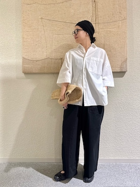 「URBAN RESEARCH（アーバンリサーチ）のNIKE　エアリフト（スニーカー、ブラック系）」を使った、クボさん（レディース・161cm）の春コーディネート