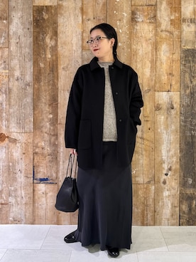 「アイテム（その他アウター）」を使った、クボさん（レディース・161cm）の秋コーディネート