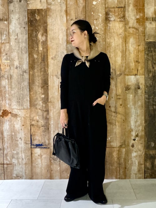 【新品・タグ付き】　かぐれ　バッククロスサロペット　BLACK かぐれ サロペット オーバーオール バッククロスサロペット
