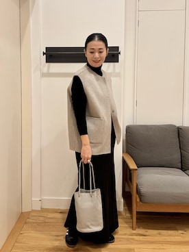 「かぐれ（カグレ）のアイテム（その他アウター）」を使った、クボさん（レディース・161cm）の秋コーディネート