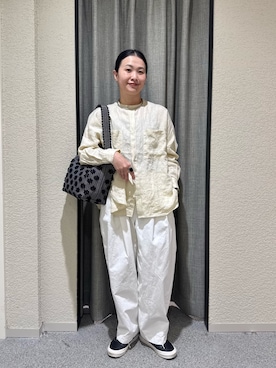 「かぐれ（カグレ）のアイテム」を使った、クボさん（レディース・161cm）の春コーディネート