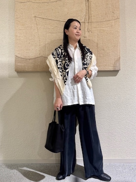 「かぐれ（カグレ）のアイテム」を使った、クボさん（レディース・161cm）の春コーディネート