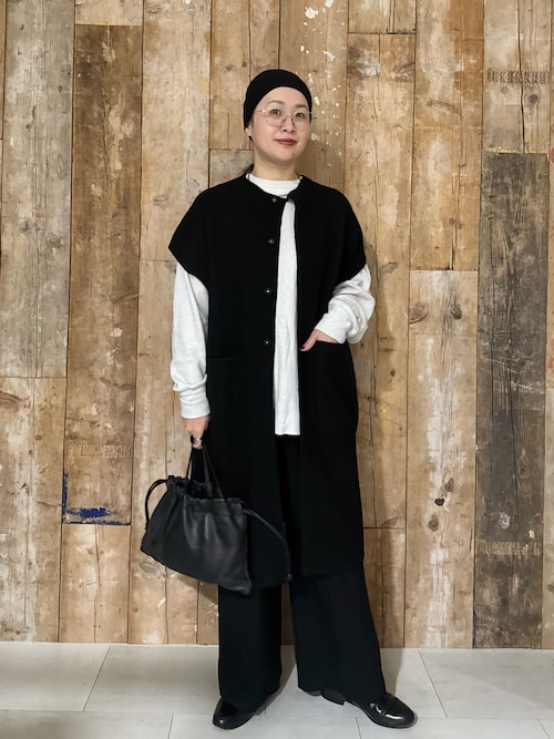 セール】圧縮ウールフレンチロングジレ（ベスト）｜かぐれ（カグレ）の