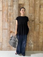 かぐれ（カグレ）の「ウエストギャザーフレンチプルオーバー（Tシャツ