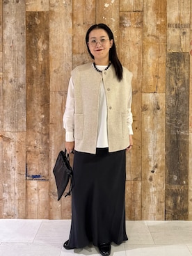 「アイテム（雑貨/ホビー）」を使った、クボさん（レディース・161cm）の秋コーディネート