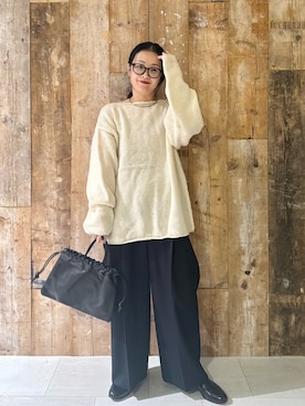 「アイテム（雑貨/ホビー）」を使った、クボさん（レディース・161cm）の秋コーディネート