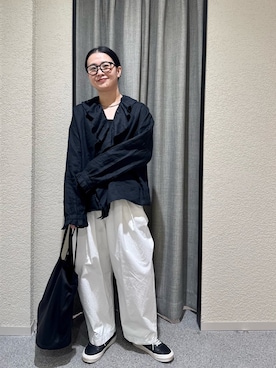 「かぐれ（カグレ）のアイテム」を使った、クボさん（レディース・161cm）の春コーディネート