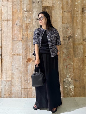 「mormyrus（モルミルス）のアイテム」を使った、クボさん（レディース・161cm）の夏コーディネート