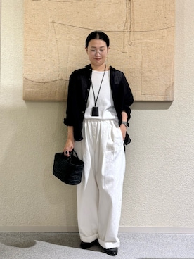 「かぐれ（カグレ）のアイテム」を使った、クボさん（レディース・161cm）の夏コーディネート