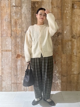 「オトナカジュアル」｜「アイテム（雑貨/ホビー）」を使った、クボさん（レディース・161cm）の冬コーディネート