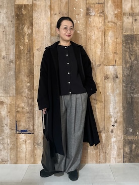 「冬コーデ」｜クボさん（レディース・161cm）の冬コーディネート