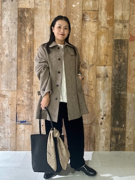 クボさん（骨格ナチュラル・レディース・161cm）の秋コーディネート