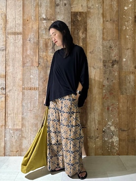 「骨格ナチュラル」｜クボさん（レディース・161cm）の夏コーディネート