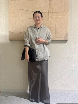 「アイテム（その他雑貨）」を使った、クボさん（レディース・161cm）の夏コーディネート