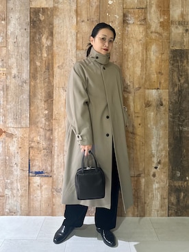 「アイテム（ハンドバッグ）」を使った、クボさん（レディース・161cm）の秋コーディネート