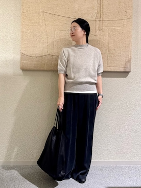 「かぐれ（カグレ）のアイテム（バッグ）」を使った、クボさん（レディース・161cm）の春コーディネート